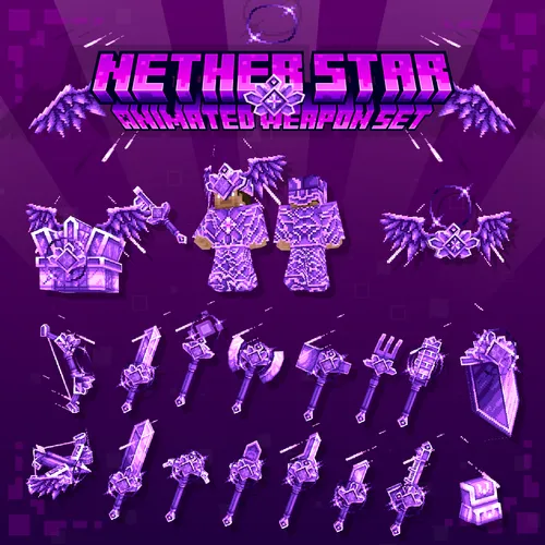 Nether Star Animated Weapons Set